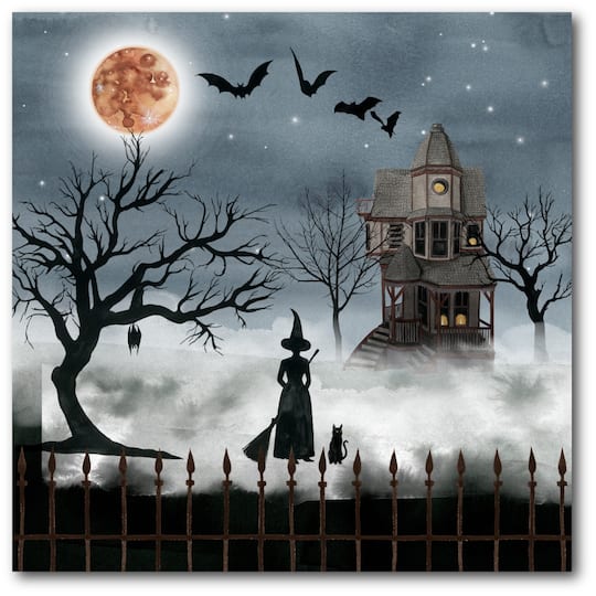 Michaels, Courtside Market® Harvest Moon I Gallery Wrapped Canvas Wall Art – Category: Halloween Wall Decor